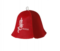 Шапка "Russia" ПЭ (красный)